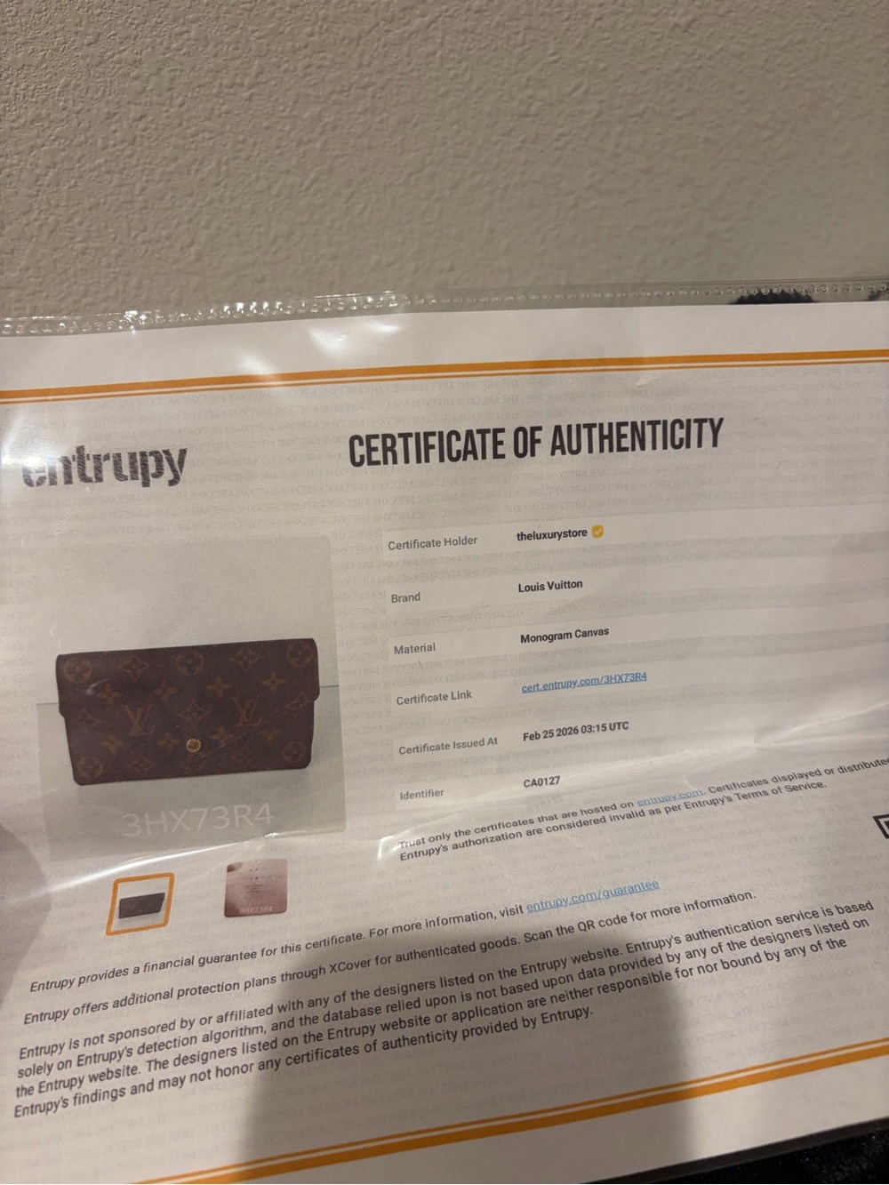 Louis Vuitton Monogram Canvas Envelope Clutch in Brown & Gold - Picture 13 of 14